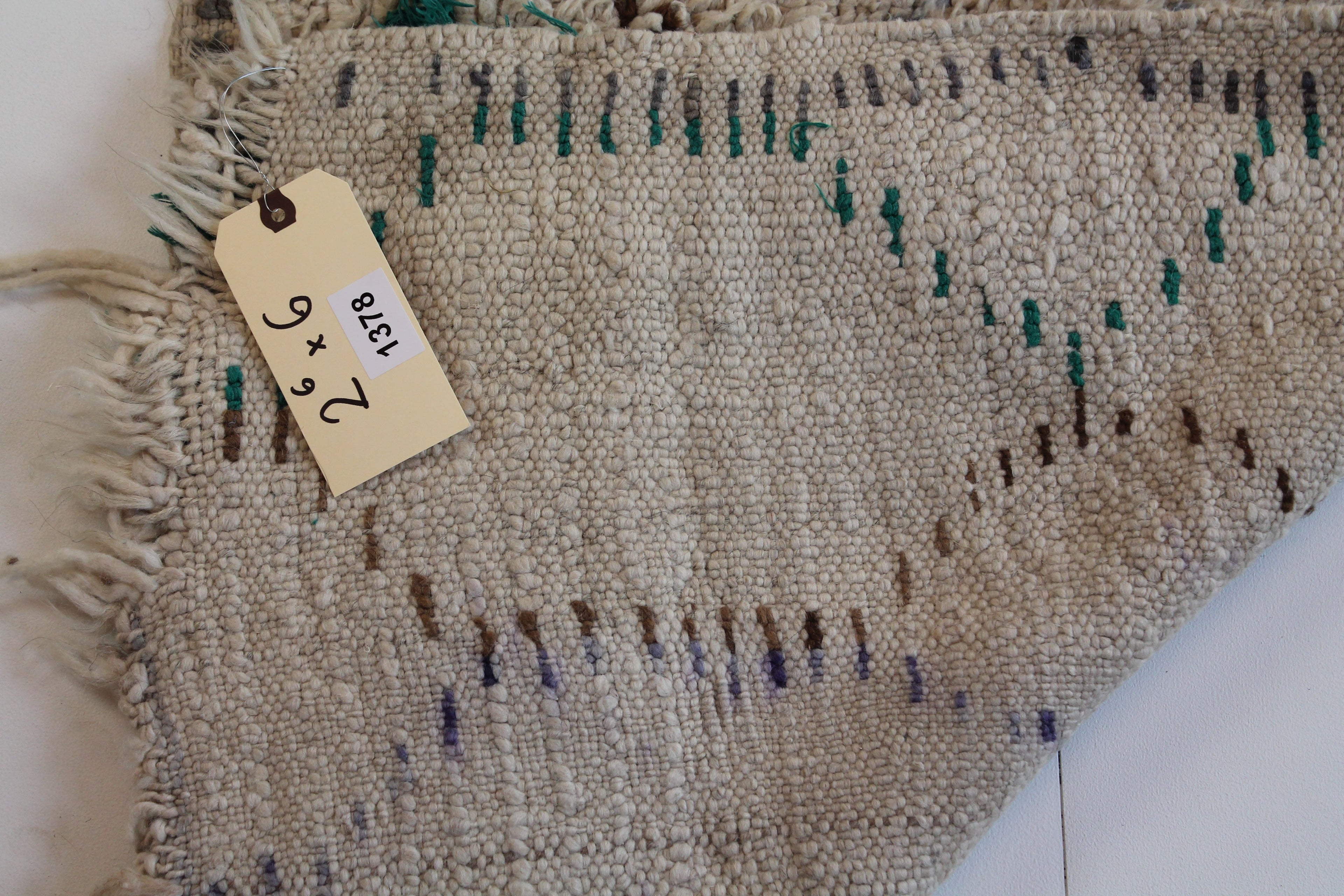 1378 HighAtlas with Taupe/Brown/Green/BlueHexagons Pattern