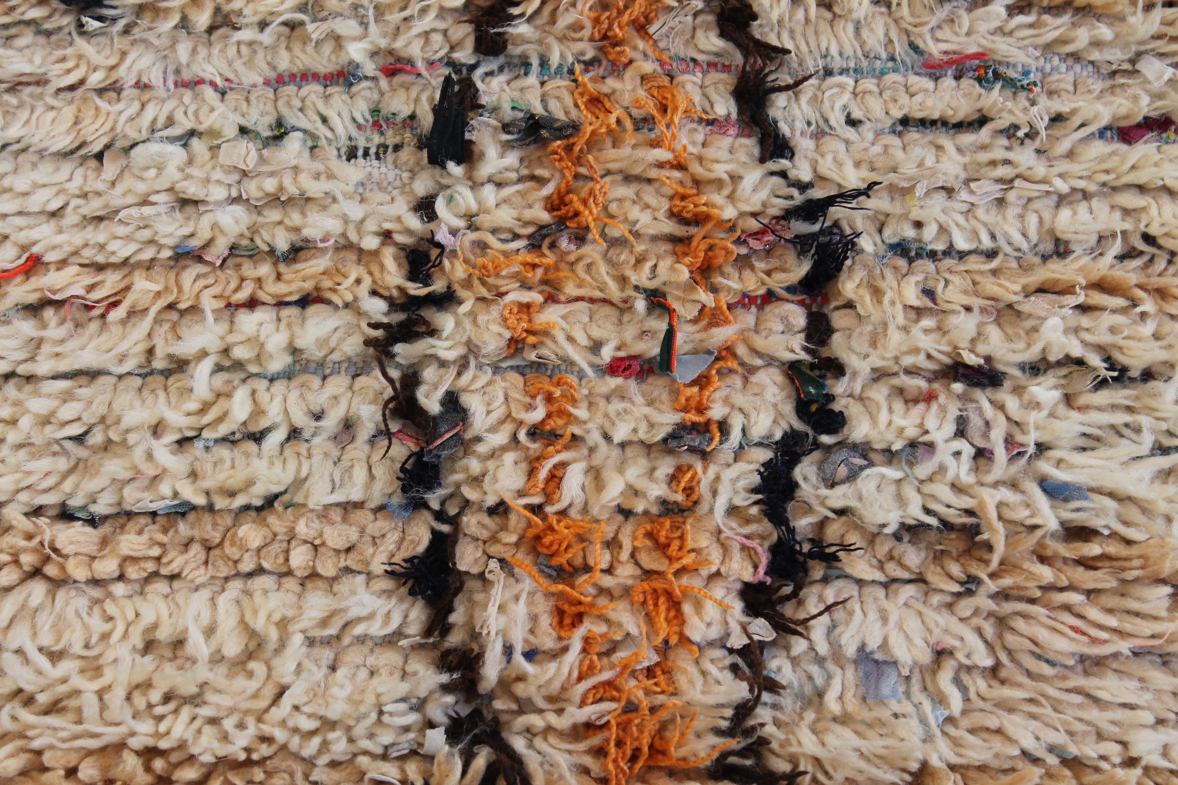 1389 Moulouya with Taupe/Orange/Black/Blue Diamonds Pattern