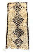 1390 Moulouya with Taupe/Brown Checkered Diamonds Pattern