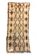 1402 Moulouya with Taupe/Brown/Green/Pink Diamonds Pattern