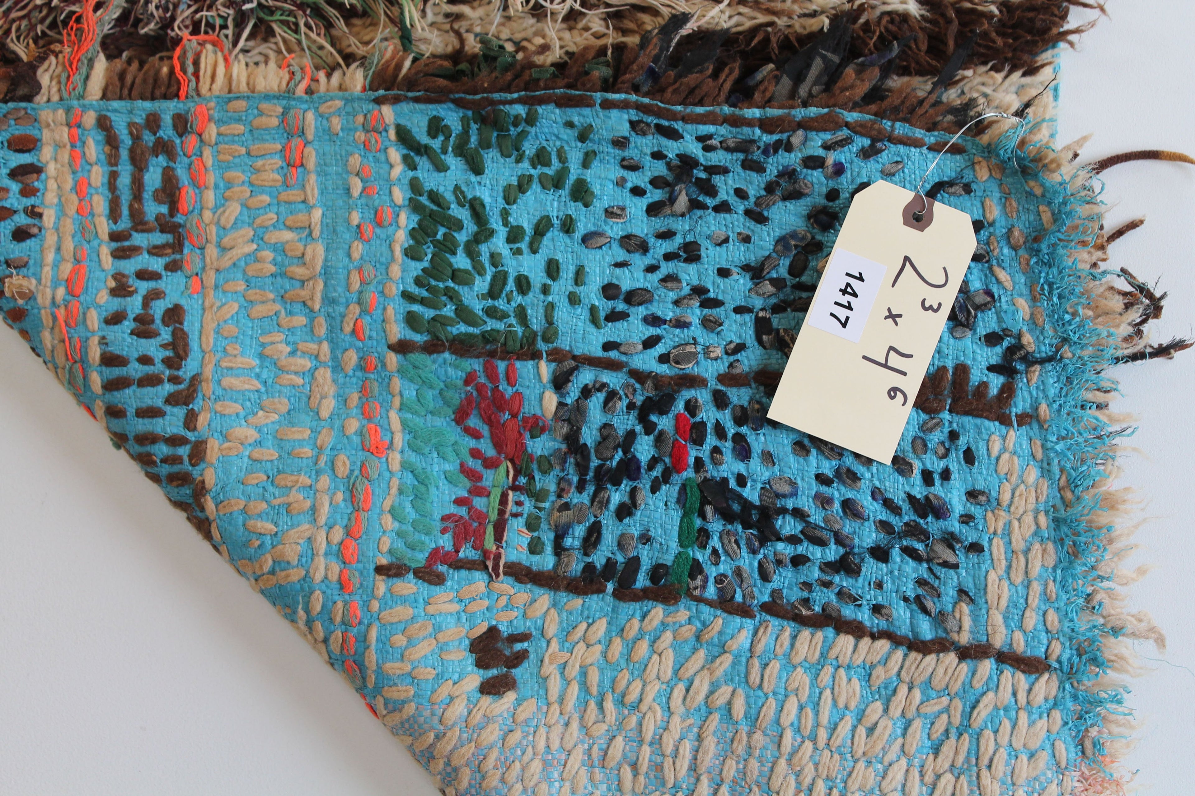 1417 zindekh with Taupe/Brown/Pink/Black/Blue Various Patterns Pattern