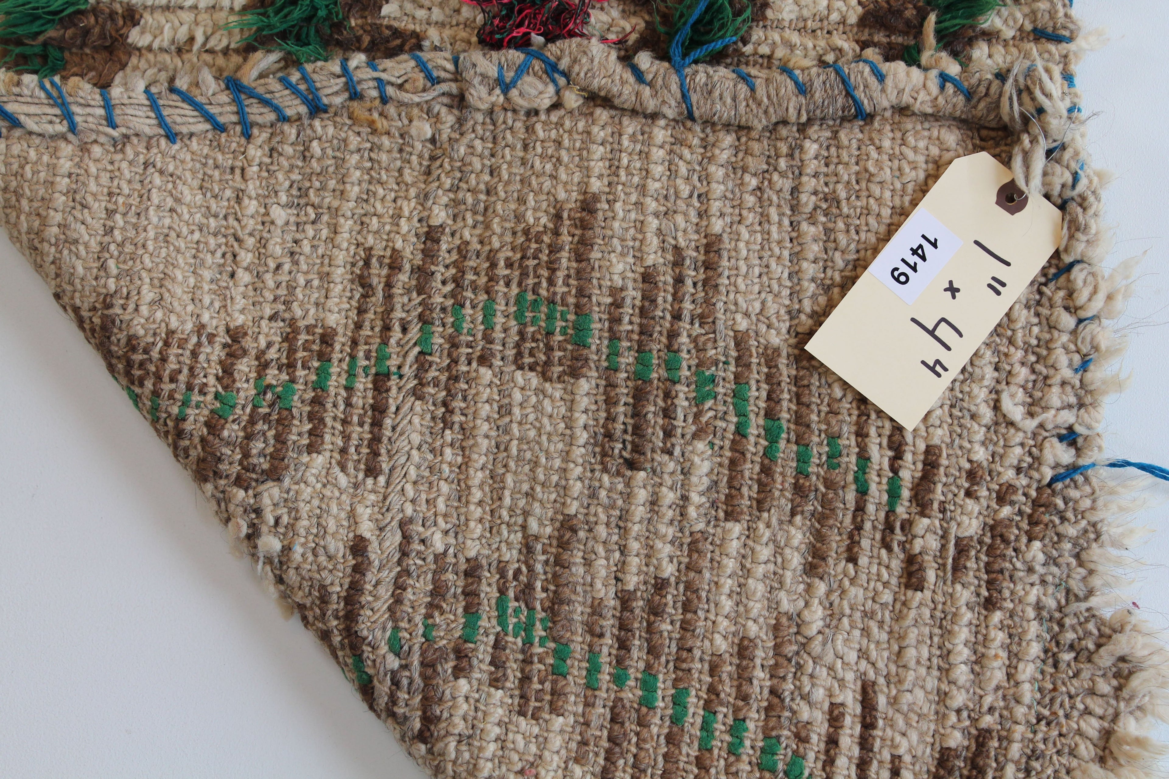 1419 Moulouya with Taupe/Brown/Pink/Green/Orange/Blue Diamonds Pattern