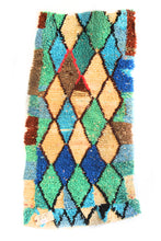 Load image into Gallery viewer, 1421 HighAtlas with Taupe/Brown/Blue/Green Diamonds Pattern