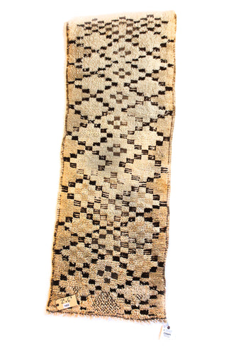 1432 Moulouya with Taupe/Light/DarkBrown Checkered Diamonds Pattern