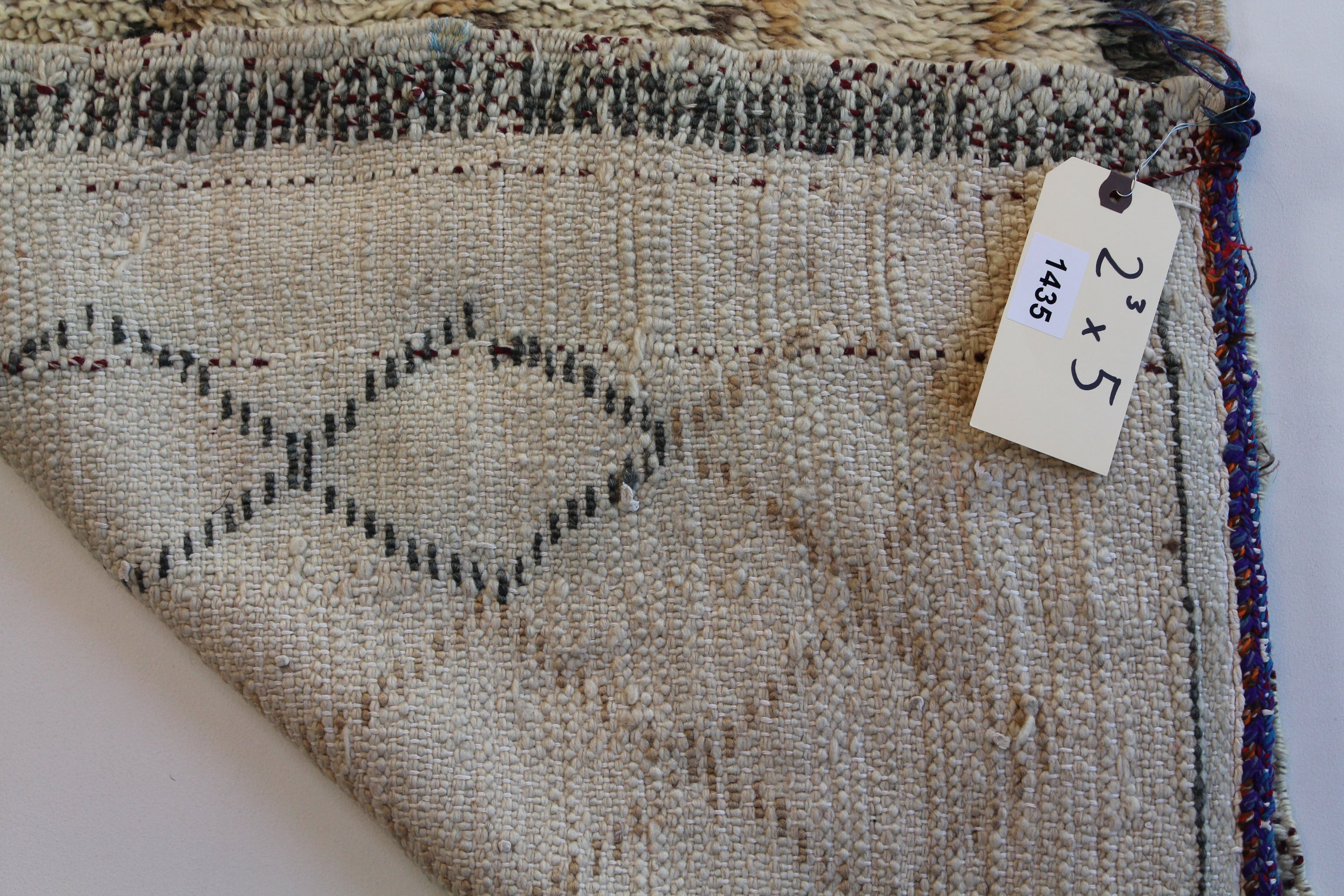 1435 Moulouya with Taupe/Brown/Orange/Black Diamonds Pattern