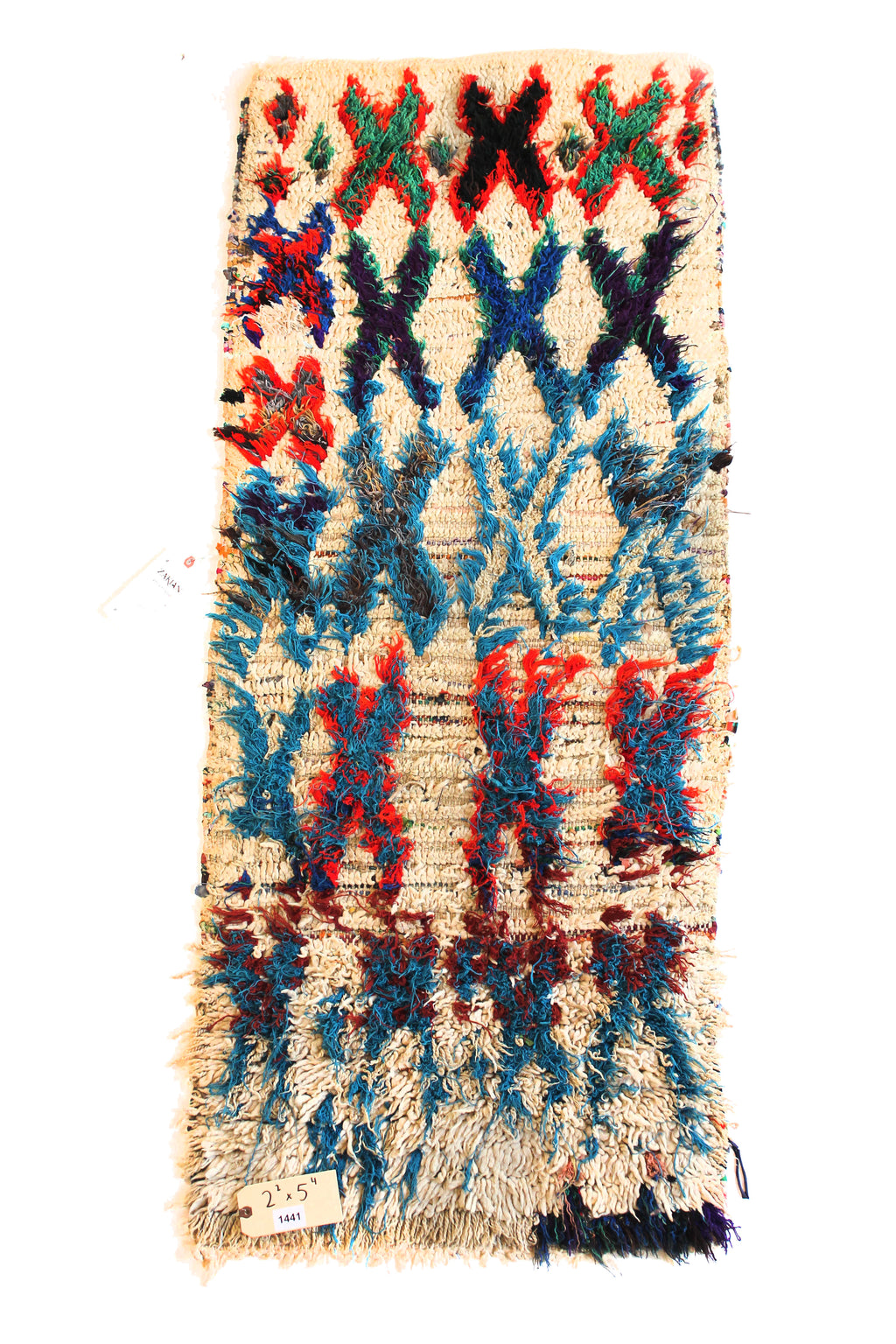 1441 HighAtlas with Cream/Blue/Red/Green Plain Pattern