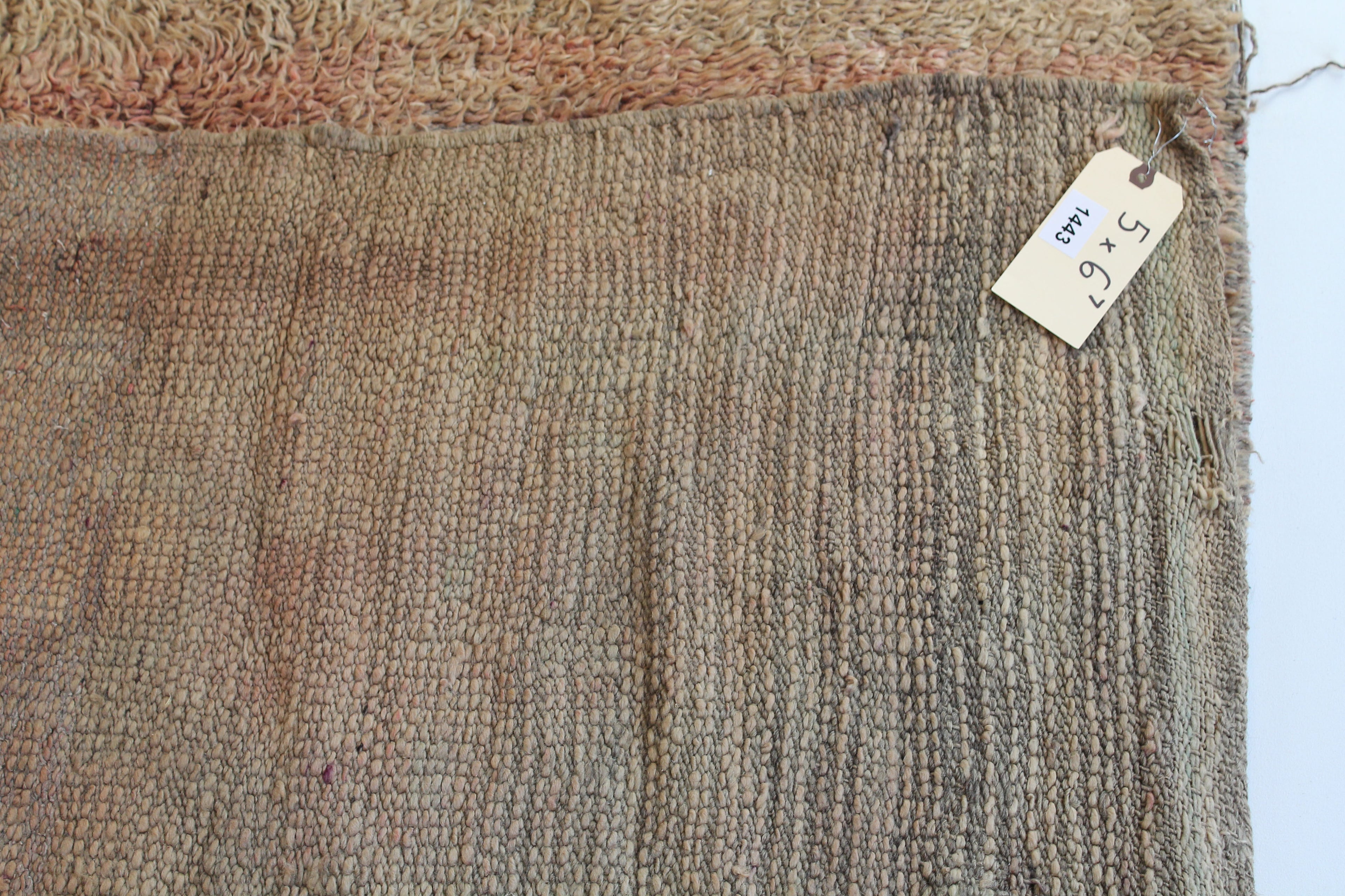 1443 Moulouya with Taupe/Brown Checkered Diamonds Pattern (P10)