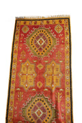 1449 Boujad with Red/Blue/Black/Yellow/Tan Diamonds and Checkerboards Pattern (P20)