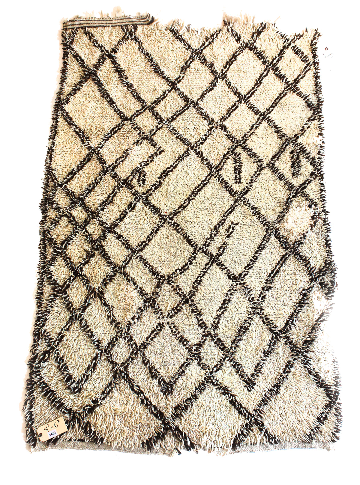 1453 Open East with Taupe/Yellow Diamonds Pattern  (P3)