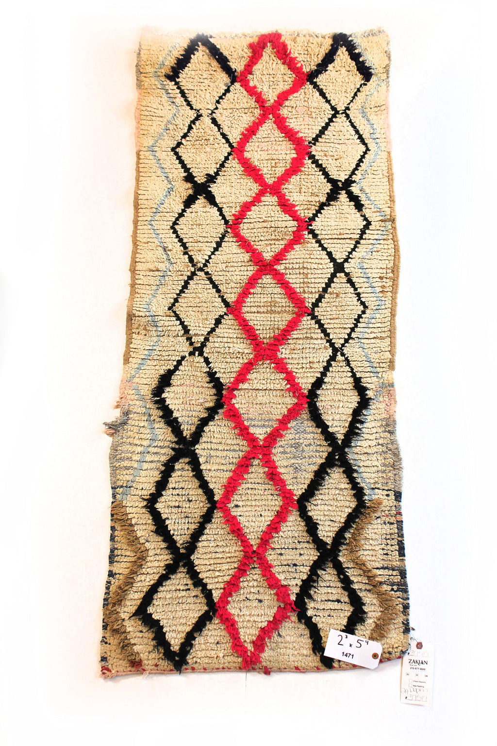 1471 Moulouya with Taupe/Brown/Black/Tan Diamonds Pattern (P4)