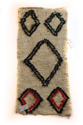 1474 Open East with Taupe/DarkBlue Diamonds Pattern (P4)