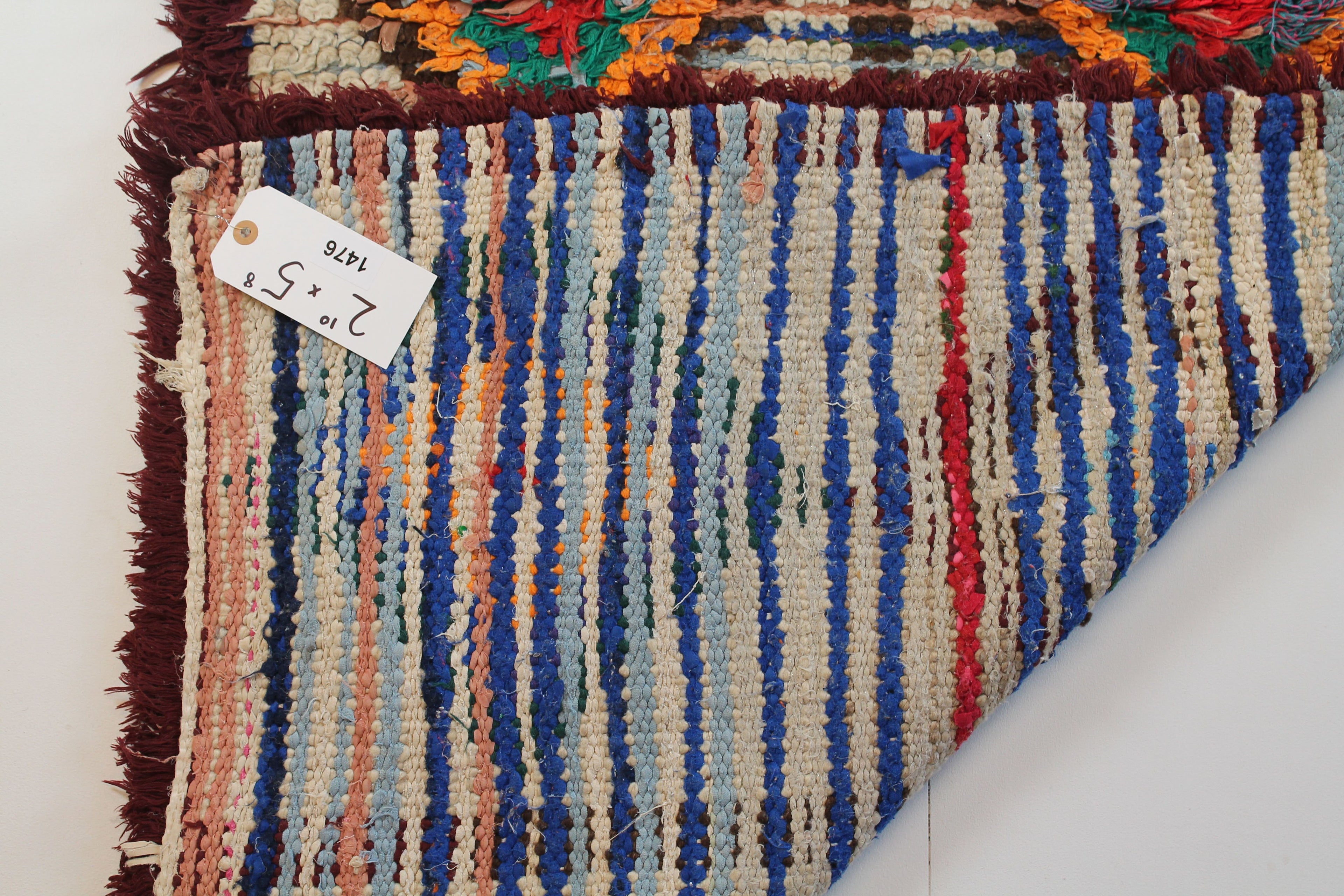 1476 Moulouya with Taupe/Brown/Pink/Blue Diamonds and Other Patterns Pattern  (P4)