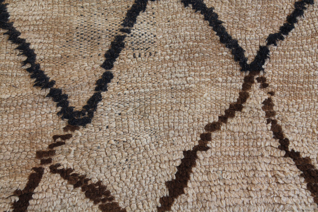 1505 Moulouya with Taupe/Yellow/Purple Diamonds and Zig-Zags Pattern