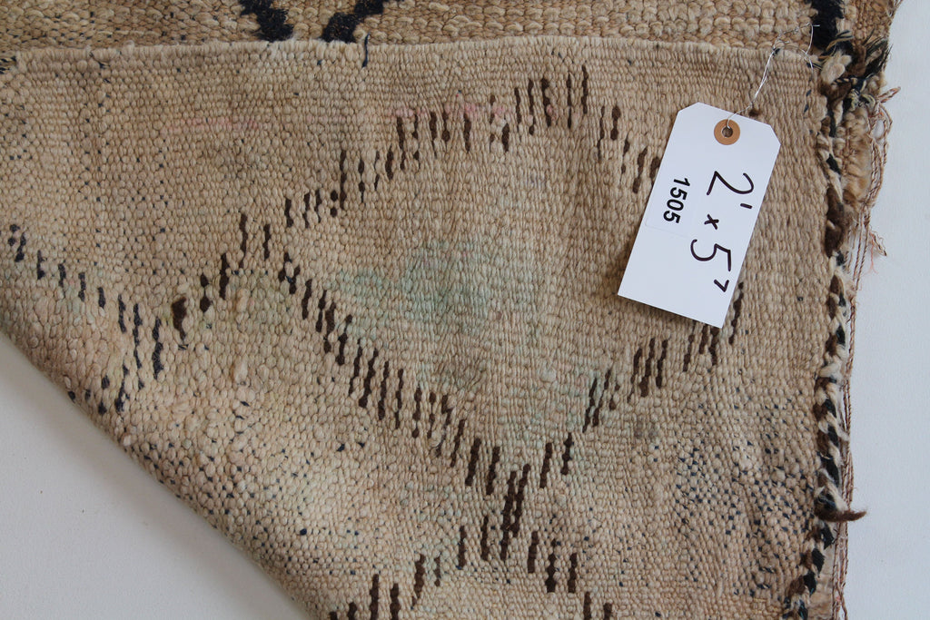 1505 Moulouya with Taupe/Yellow/Purple Diamonds and Zig-Zags Pattern