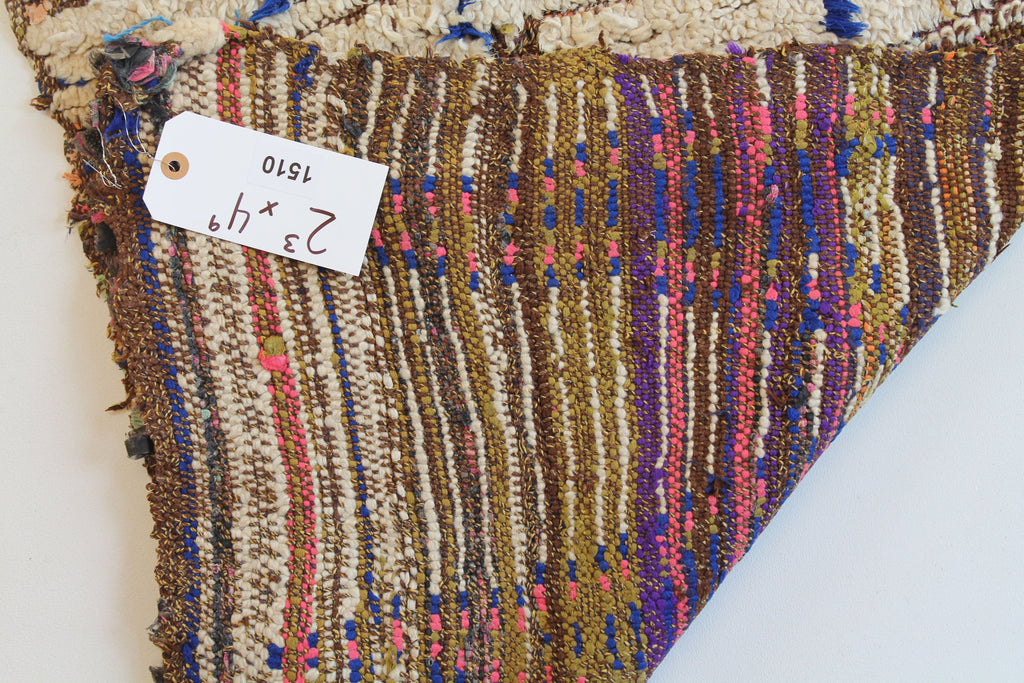 1510 HighAtlas with Taupe/Brown/Green/Orange/Red Diamonds and Zig-Zags Pattern
