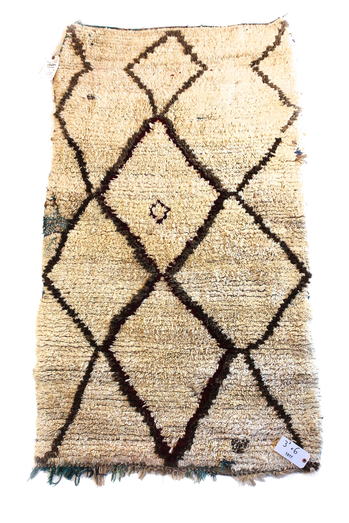 1517 HighAtlas with Taupe/Brown/Blue/Red/Green Diamonds and Triangles Pattern (P19)