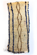 1292 HighAtlas with Taupe/Brown/Bliue Diamonds and Vertical Lines Pattern