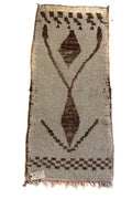1416 Moulouya with Taupe/Brown Diamonds and Checkerboards Pattern