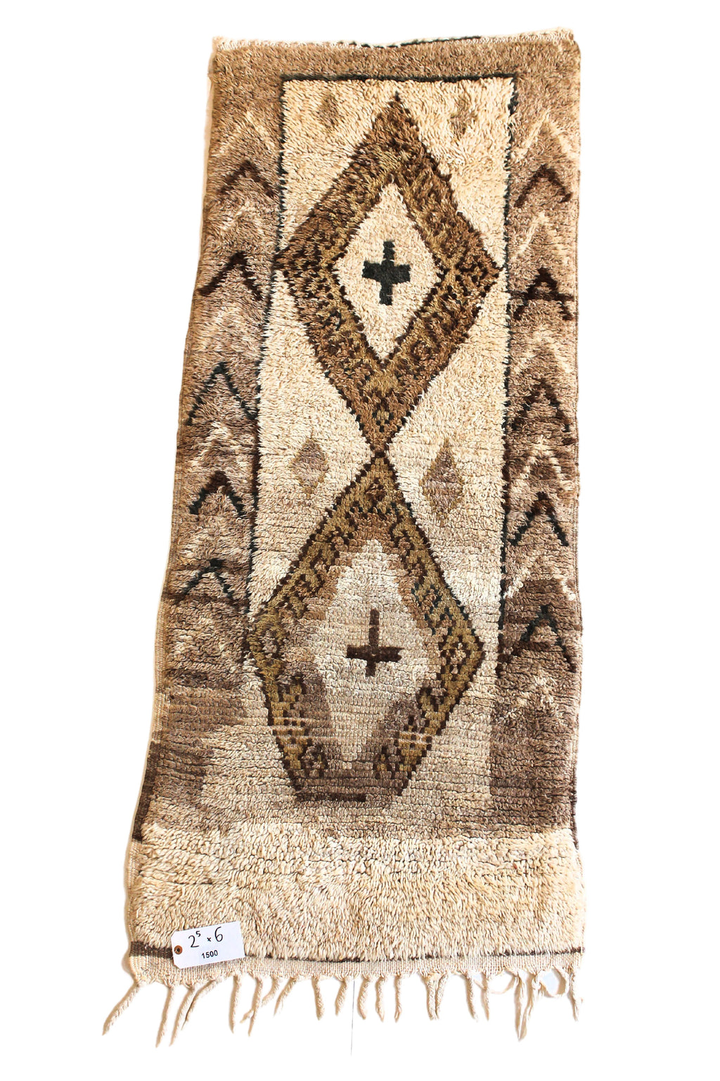 1500 HighAtlas with Taupe/Purple/Red Diamonds Pattern