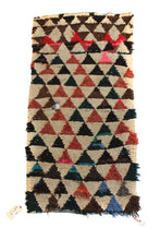 Load image into Gallery viewer, 1122 Moulouya with Taupe/Red/Brown/Blue/Pink Triangles Pattern