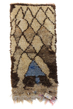 Load image into Gallery viewer, 1348 Moulouya with Taupe/Brown/Blue Diamonds Pattern