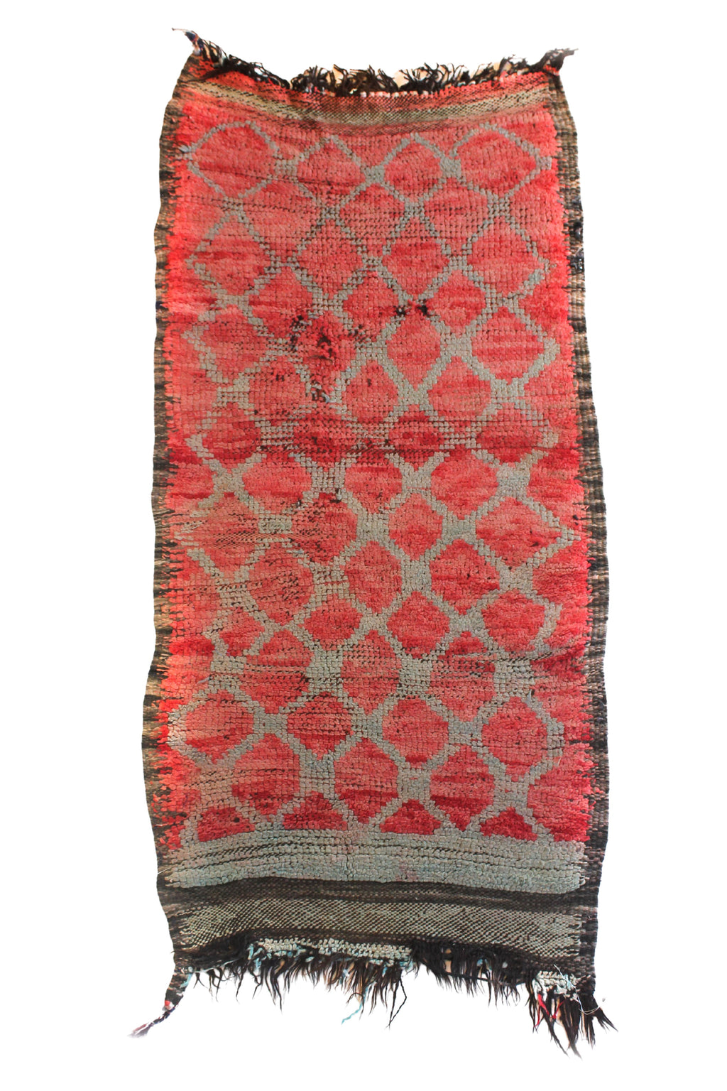 1173 Boujad with Red/LightBlue/Black Diamonds Pattern