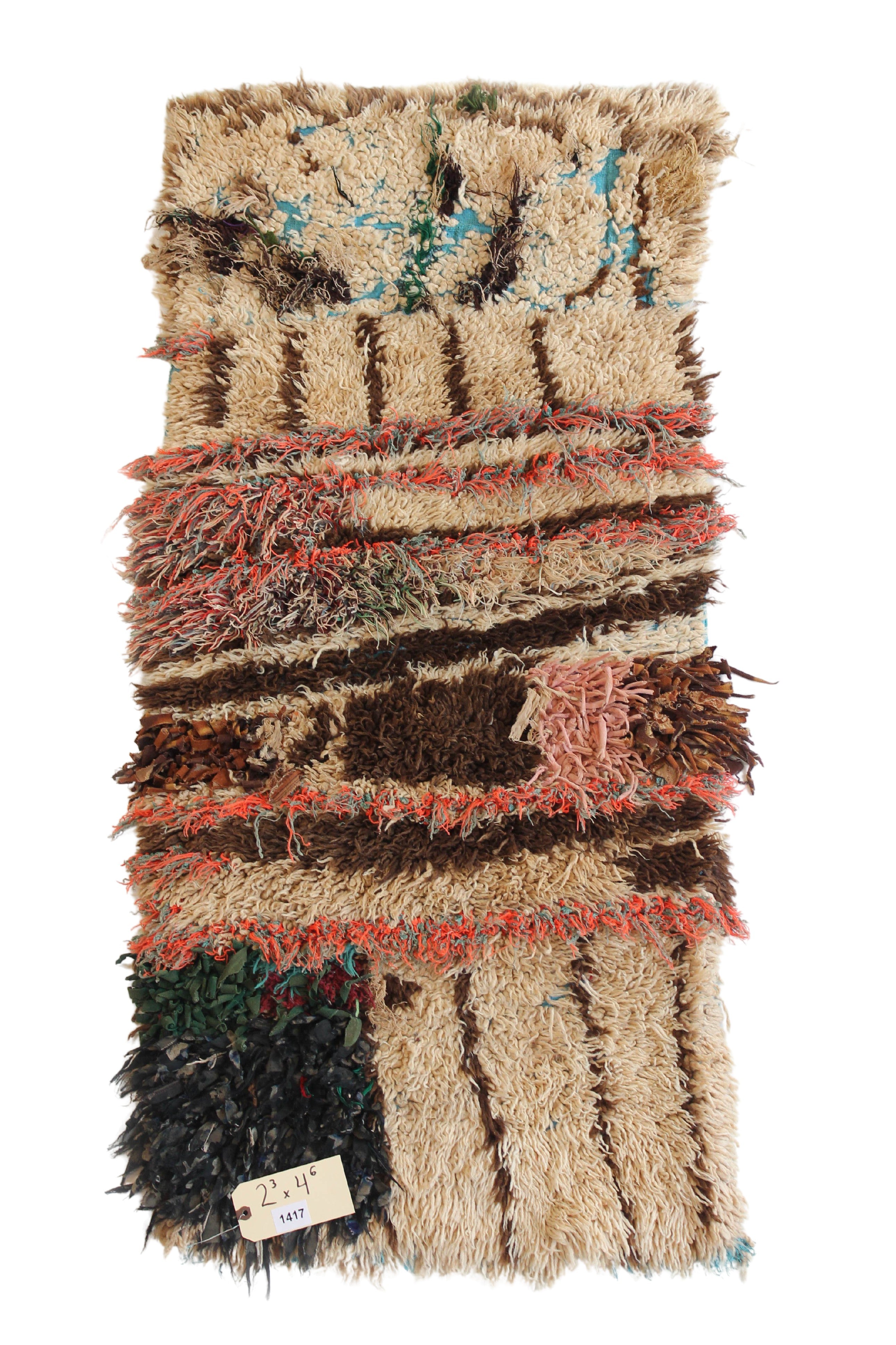 1417 zindekh with Taupe/Brown/Pink/Black/Blue Various Patterns Pattern