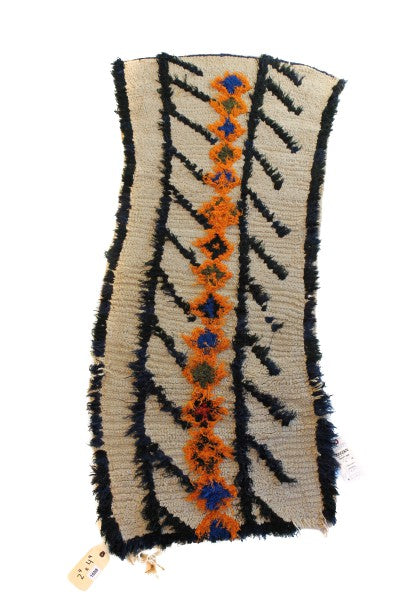 1058 HighAtlas with Taupe/NavyBlue/Orange Diamonds and slats Pattern (P18)