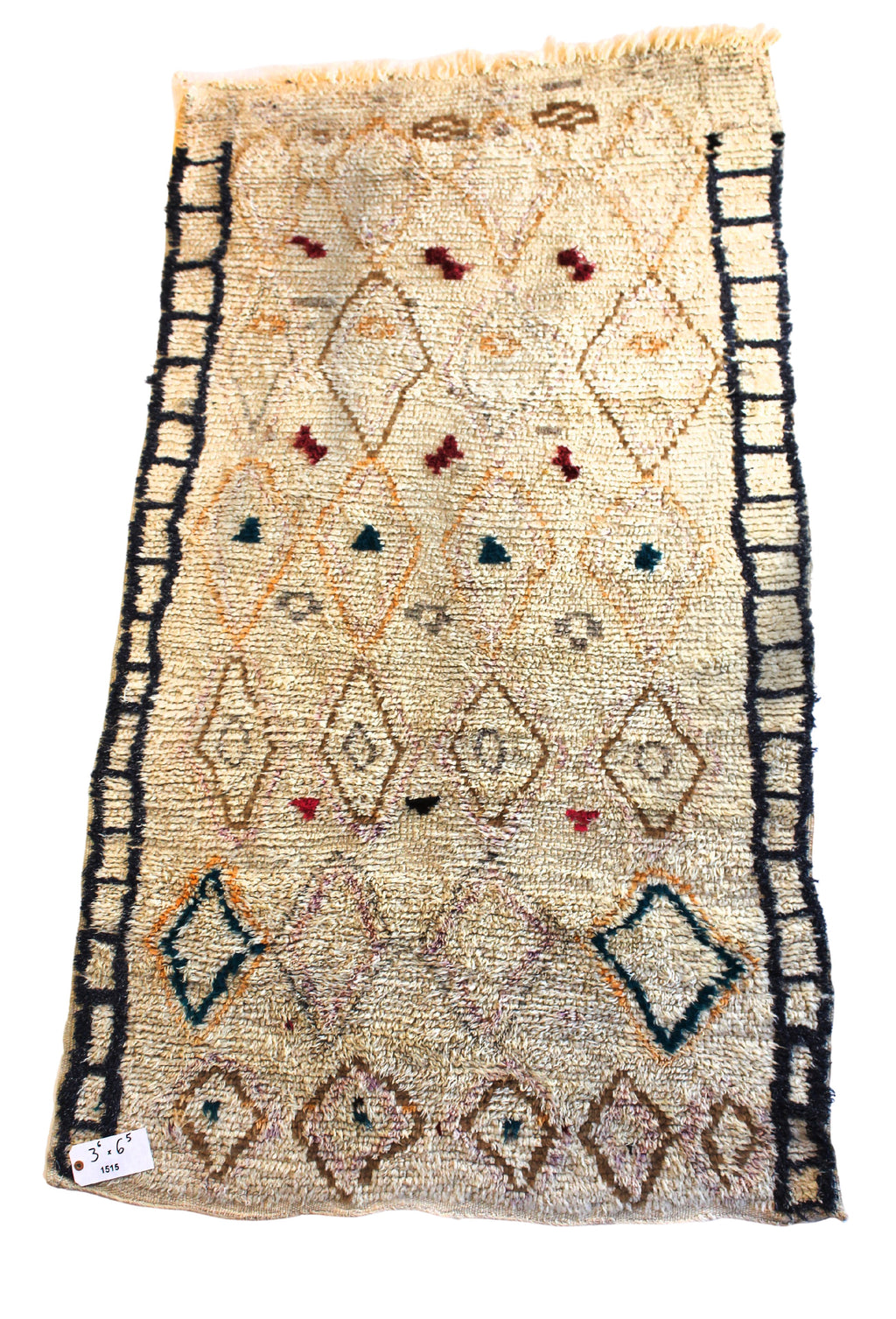 1515 Moulouya with Taupe/Light/DarkBrown Diamonds Pattern