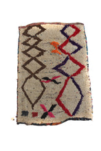 Load image into Gallery viewer, 1169 Moulouya with Taupe/Brown/Red/Blue/Pink/Black Diamonds and X&#39;s Pattern