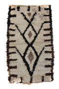 1369 Moulouya with Taupe/Black/Brown Diamonds and Lines Pattern