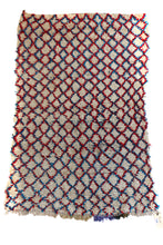 Load image into Gallery viewer, 1124 Open East with Taupe/Red/Blue Diamonds Pattern