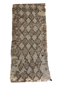 1166 Moulouya with Taupe/LightBrown/DarkBrown Checkered Diamonds Pattern