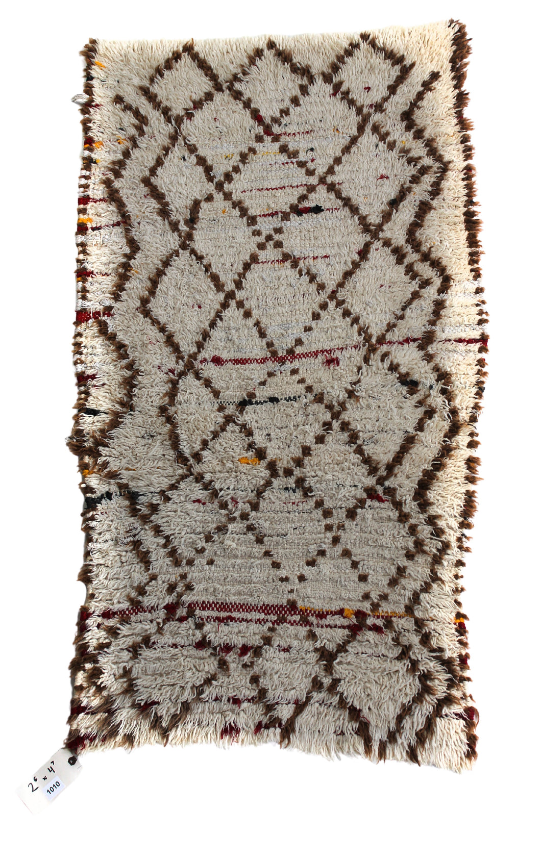 1010 HighAtlas with Taupe/Brown/Red Diamonds Pattern