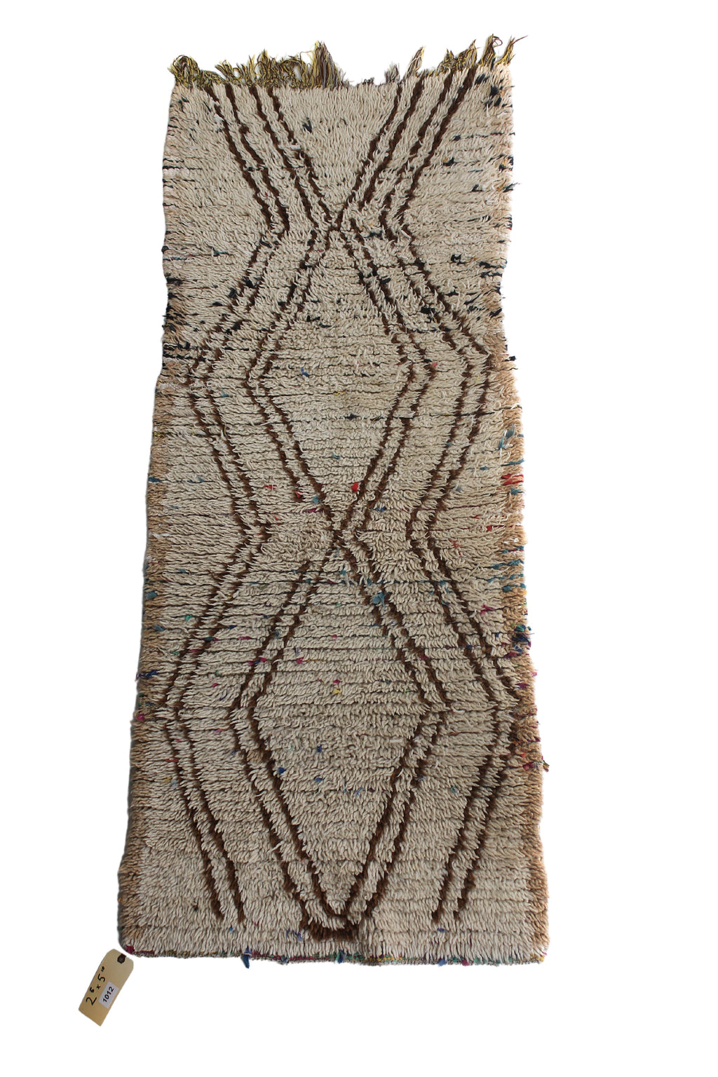 1012 Moulouya with Taupe/Brown Zig-zag Pattern