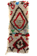1032 Moulouya with tan w red and brown diamonds and multi-color spots Pattern