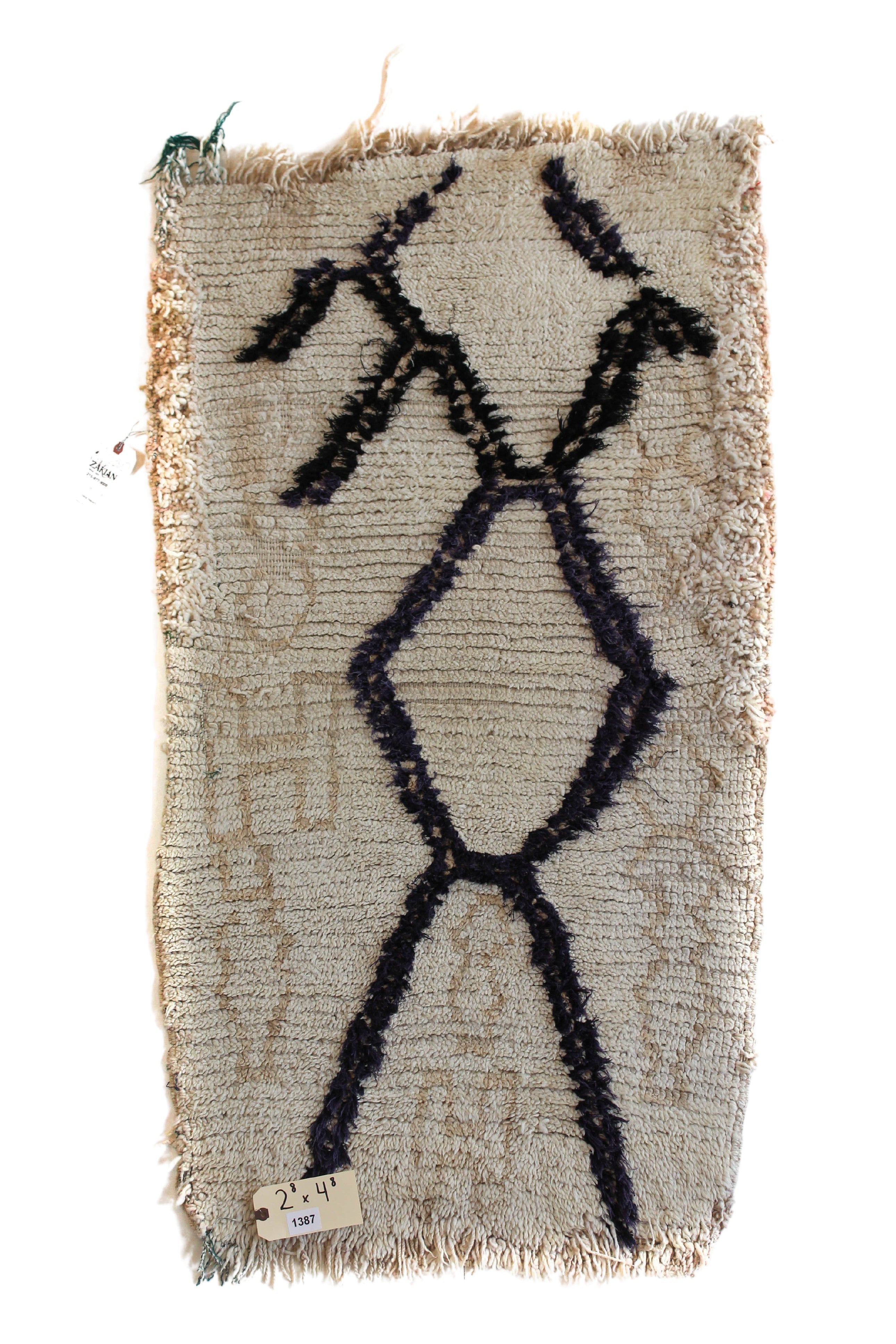 1387 Moulouya with Taupe/NavyBlue/Tan Diamonds and Various Patterns Pattern