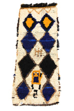 Load image into Gallery viewer, 1308 Moulouya with Taupe/Black/Yellow/Blue Diamonds and Other Shapes Pattern