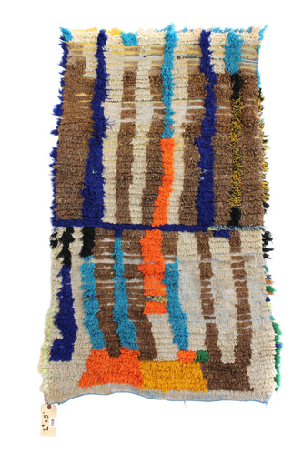 1020 HighAtlas with brown/cream/orange/blue multi-color stripes Pattern