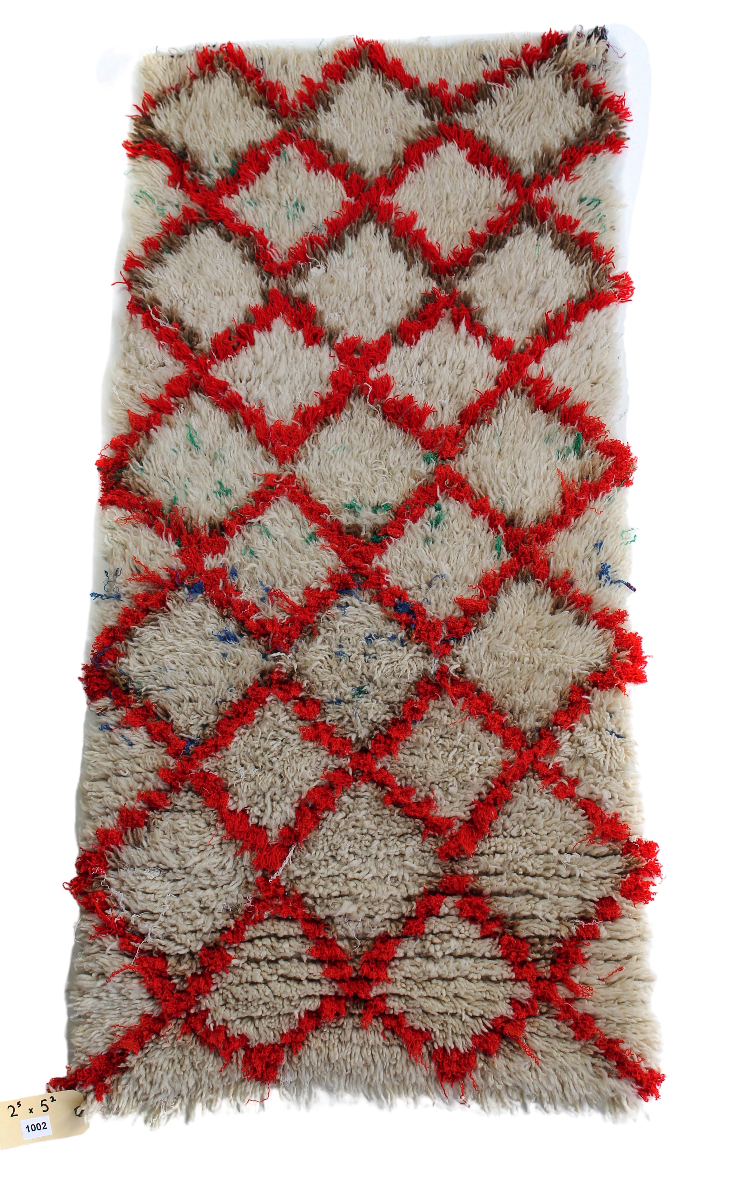 1002 HighAtlas with Cream/Red Diamonds Pattern