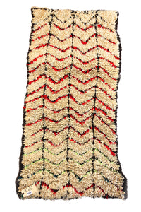 1314 High Atlas with Taupe/Red/Black/Green Zig-Zags Pattern