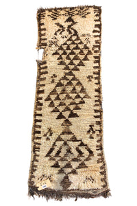 1222 Moulouya with Taupe/Brown Traingle Diamonds Pattern