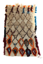 Load image into Gallery viewer, 1113 Moulouya with Taupe/Brown/Orange/Black.Blue Diamonds Pattern