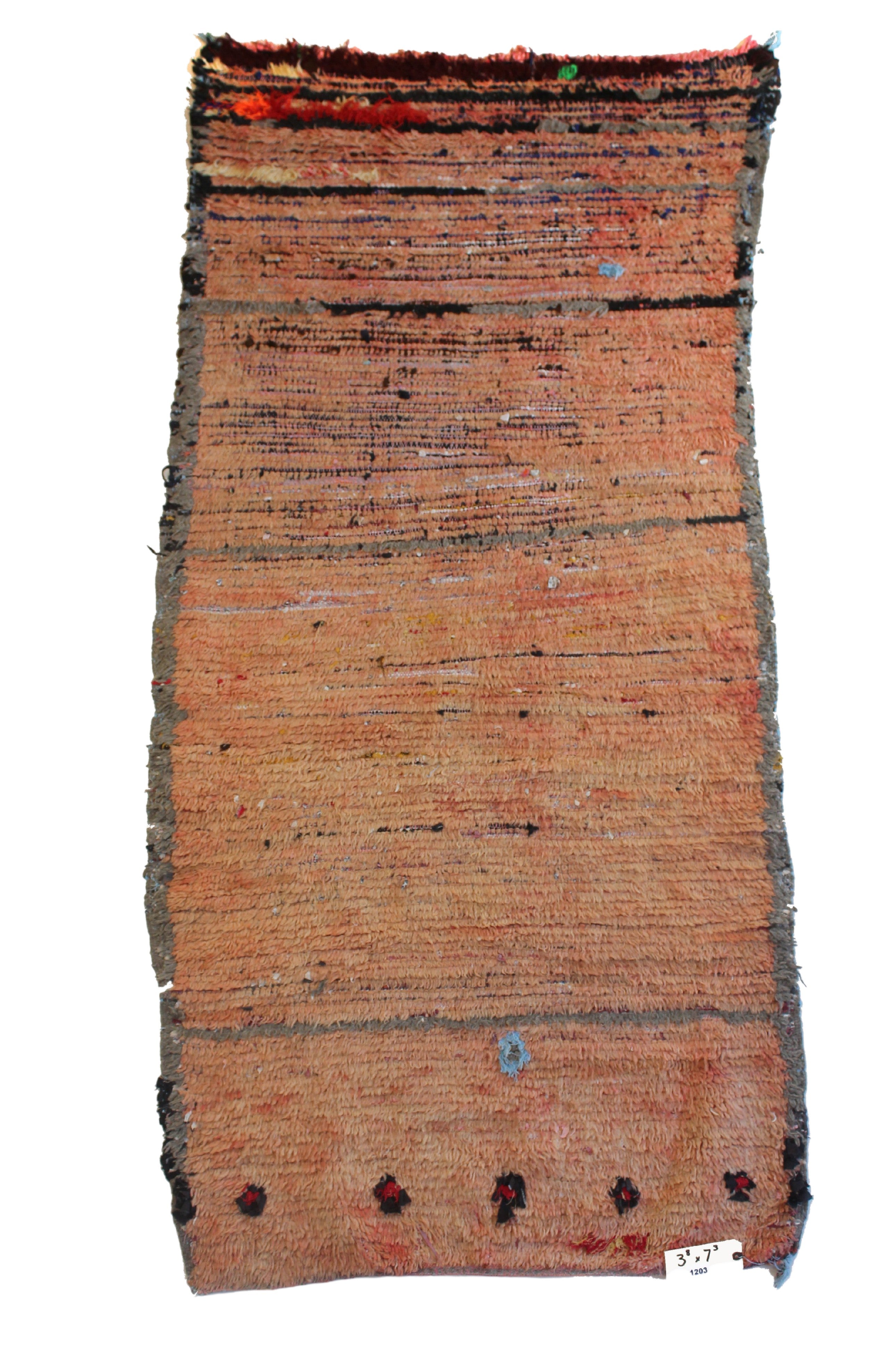 1203 Boujad with Orange/Red/Green/Blue Plain Pattern