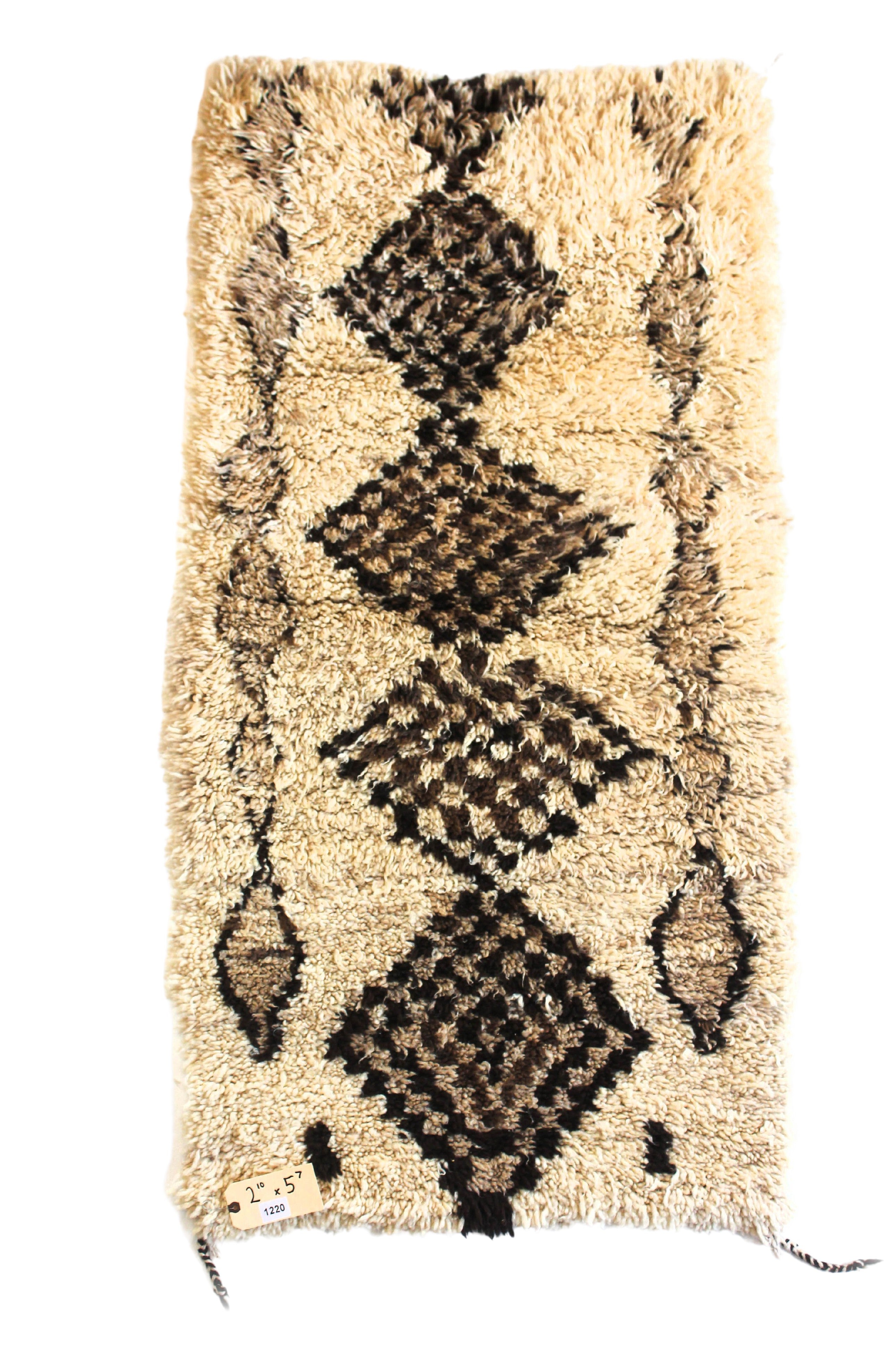 1220 HighAtlas with Taupe/Brown/Black Checkered Diamonds Pattern (P11)