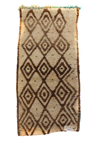 1328 Moulouya with Taupe/Brown Diamonds Pattern