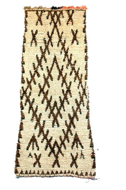1061 HighAtlas with Taupe/Brown/Green Diamonds and X's Pattern (P20)