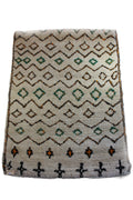 1321 Moulouya with Taupe/Black/Green/Orange Diamonds/ Zig-Zags/ Crosses Pattern