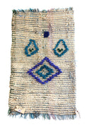 1365 Moulouya with Taupe/Green/Blue/Turquoise/Purple Diamonds and Dots Pattern