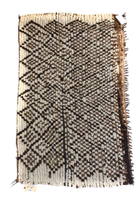 1154 Moulouya with Taupe/LightBrown/DarkBrown Checkered Diamonds Pattern